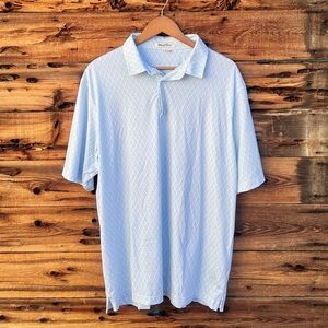 STRAIGHT DOWN | Light Blue Polo Shirt XL